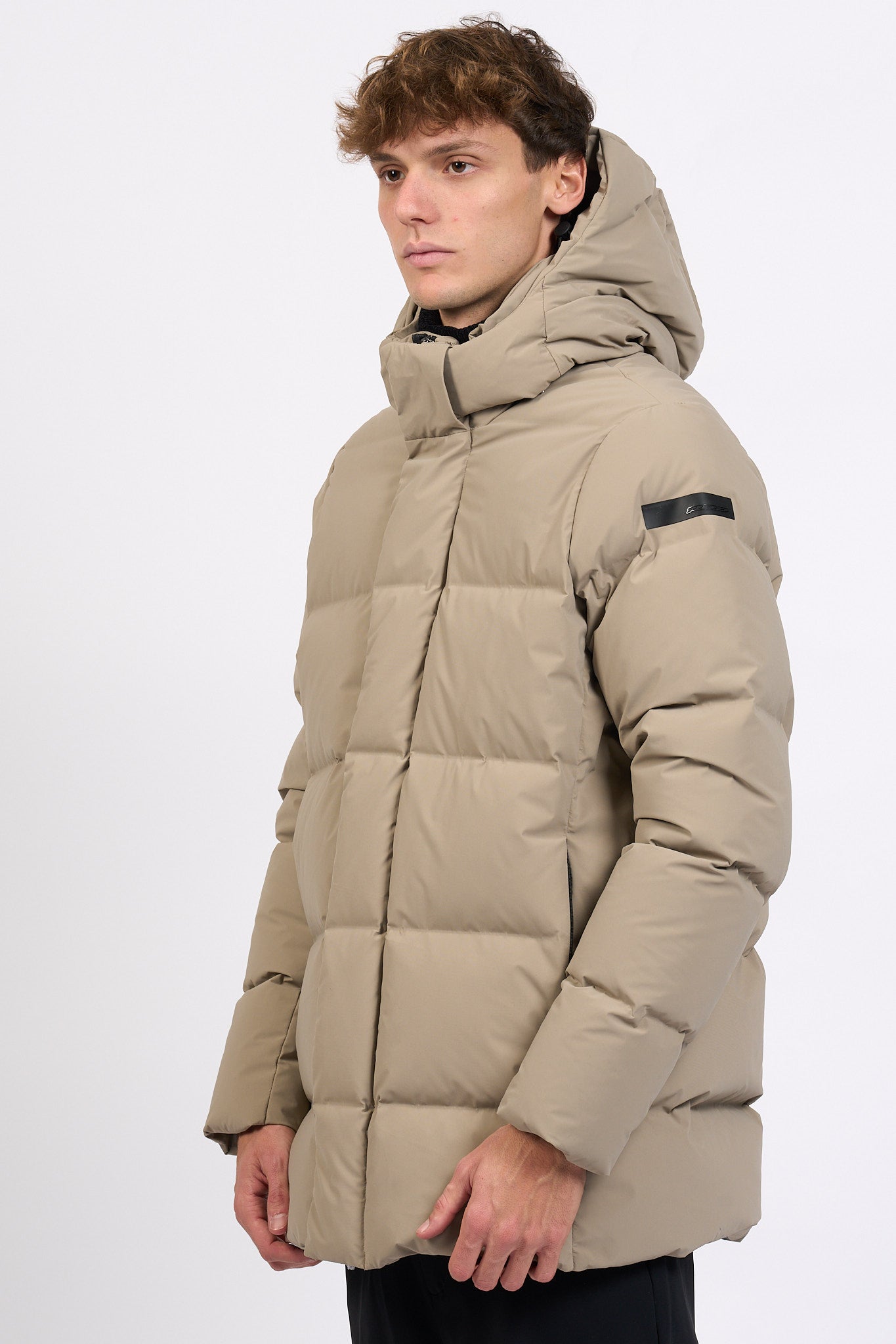 Rrd Piumino Winter Tubic Cappuccio Sabbia Uomo-5