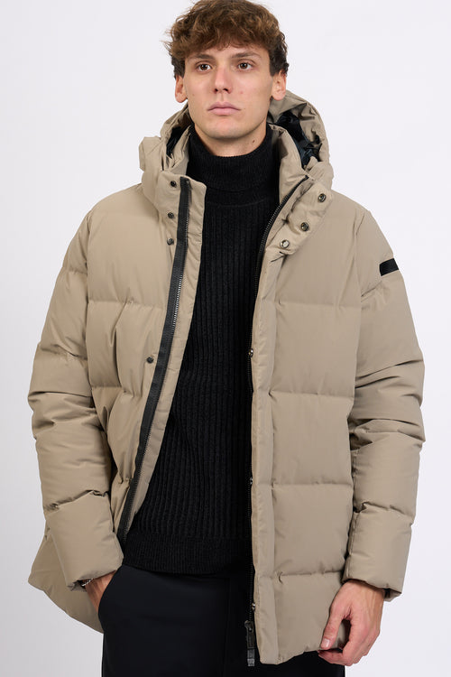 Rrd Piumino Winter Tubic Cappuccio Sabbia Uomo