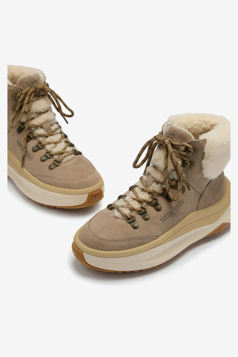 Moon boot Moon247 Shearling Donna stivaletti sabbia-3