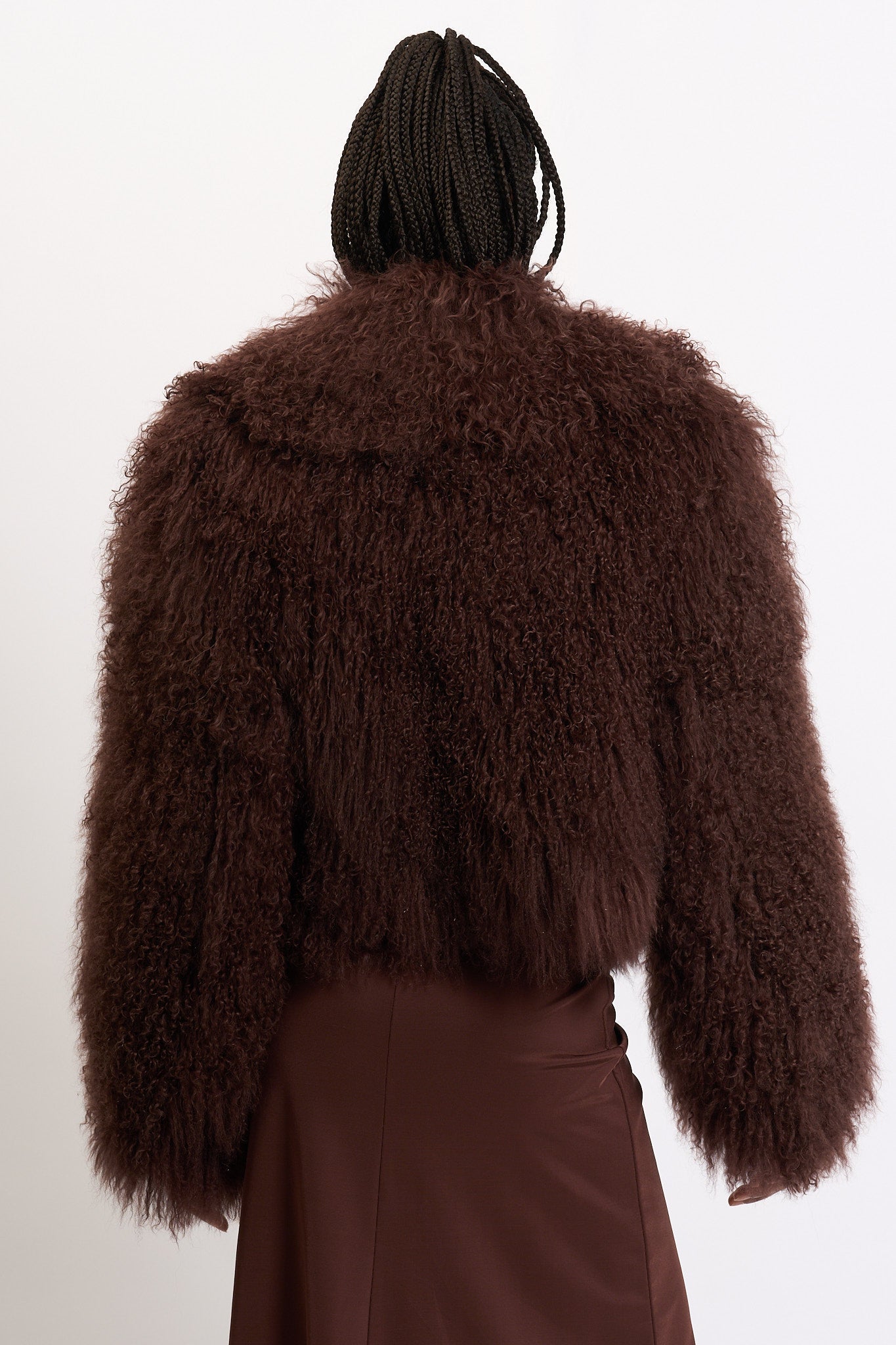 Salvatore Santoro Pelliccia Mongolia Marrone Donna-4