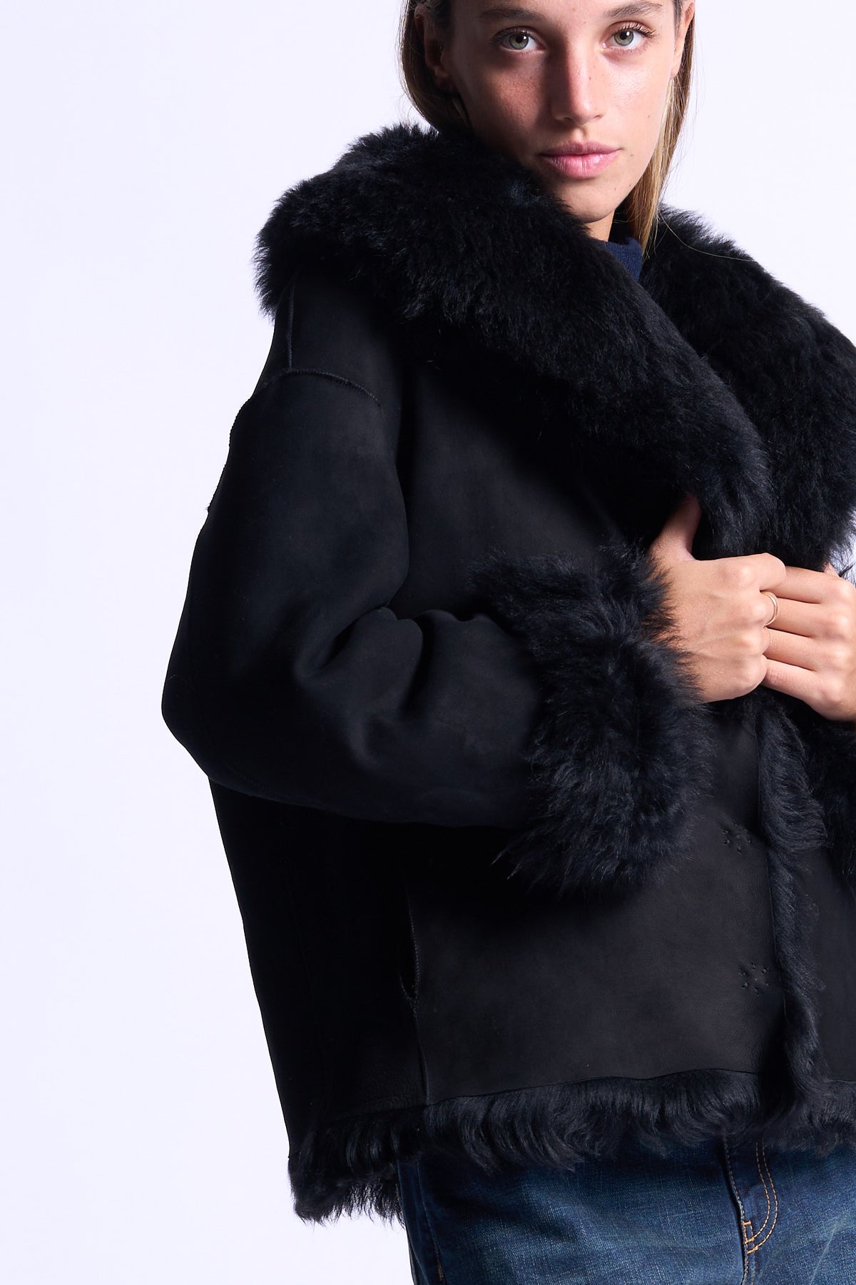 Salvatore Santoro Short Black Women's Coat-3