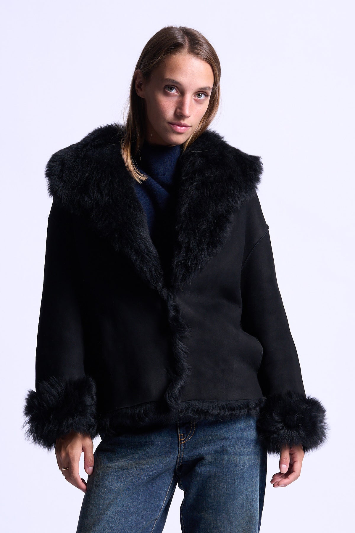Salvatore Santoro Short Black Women's Coat-1