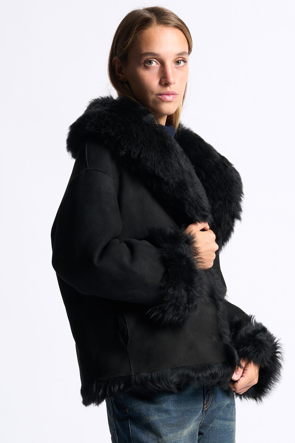 Salvatore Santoro Short Black Women's Coat-4