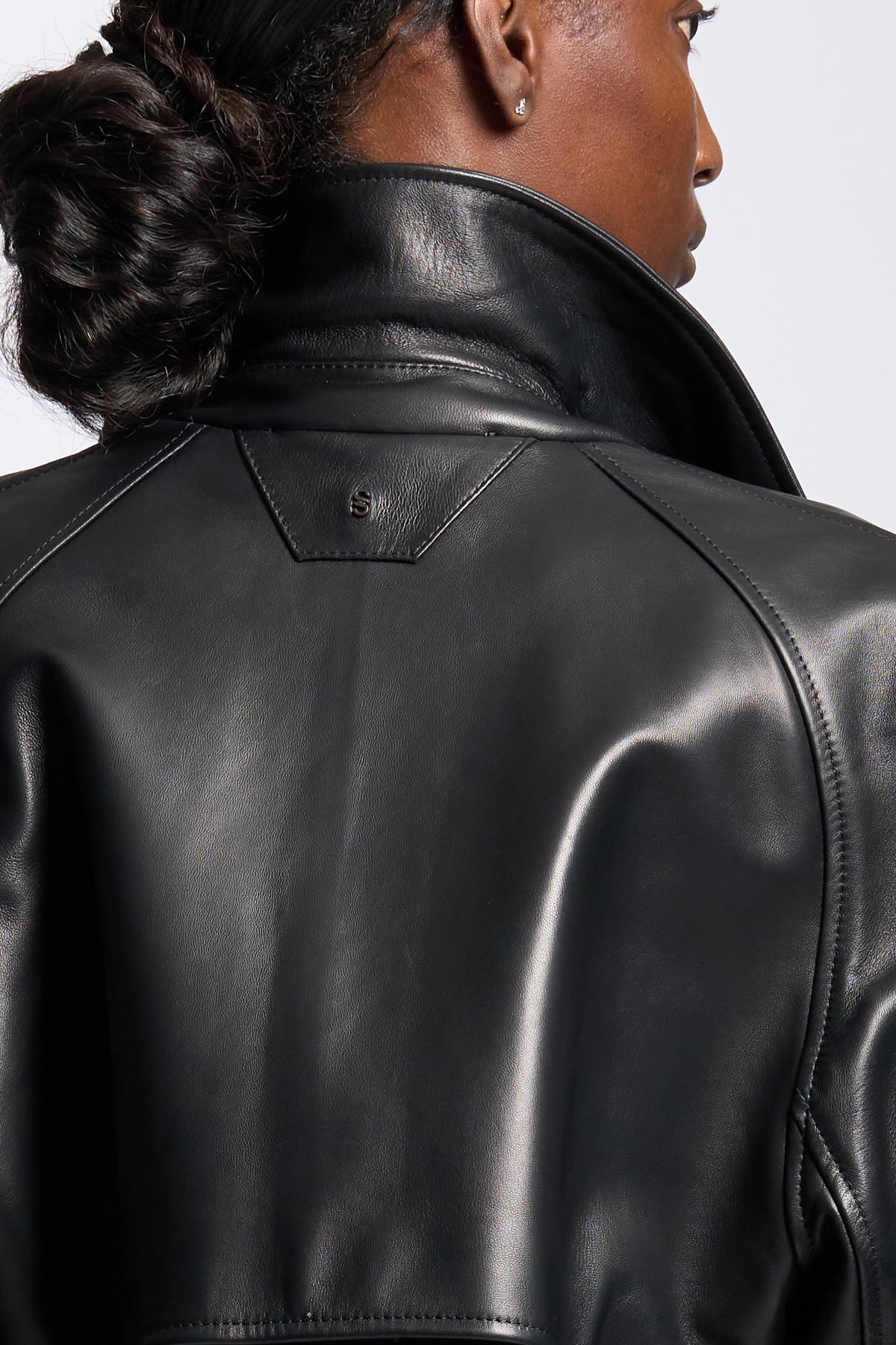 Salvatore santoro Giacca NADO Pelle Nero Donna-9