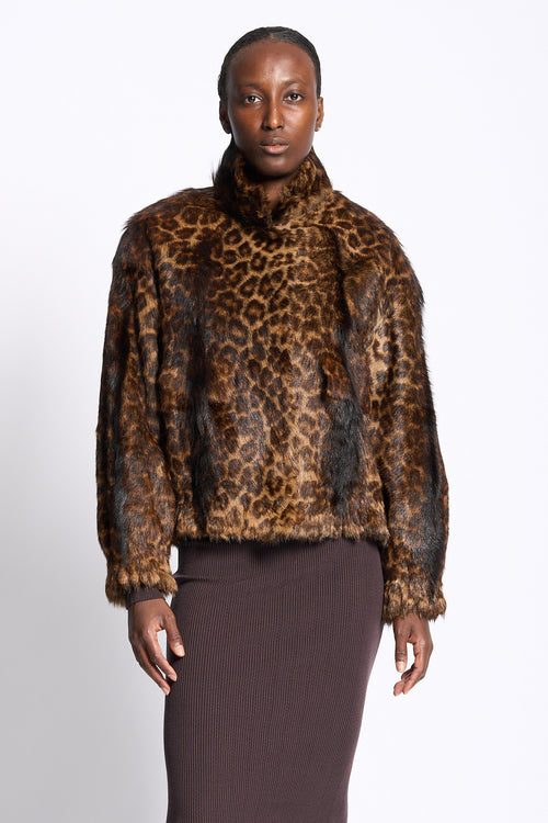 Salvatore santoro Giacca Over Leopard Donna