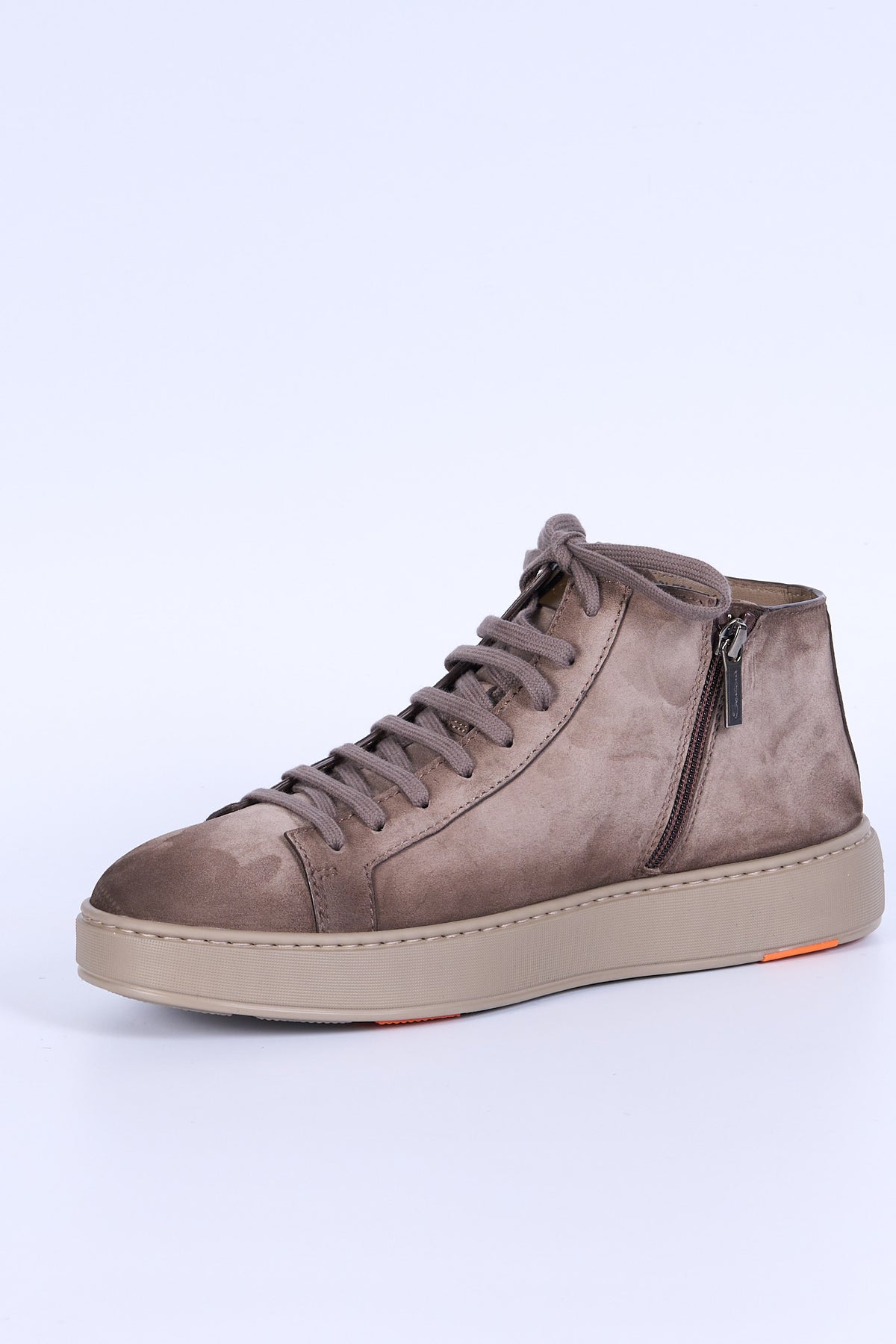 Santoni Polacco Scamosciato Beige Uomo-5
