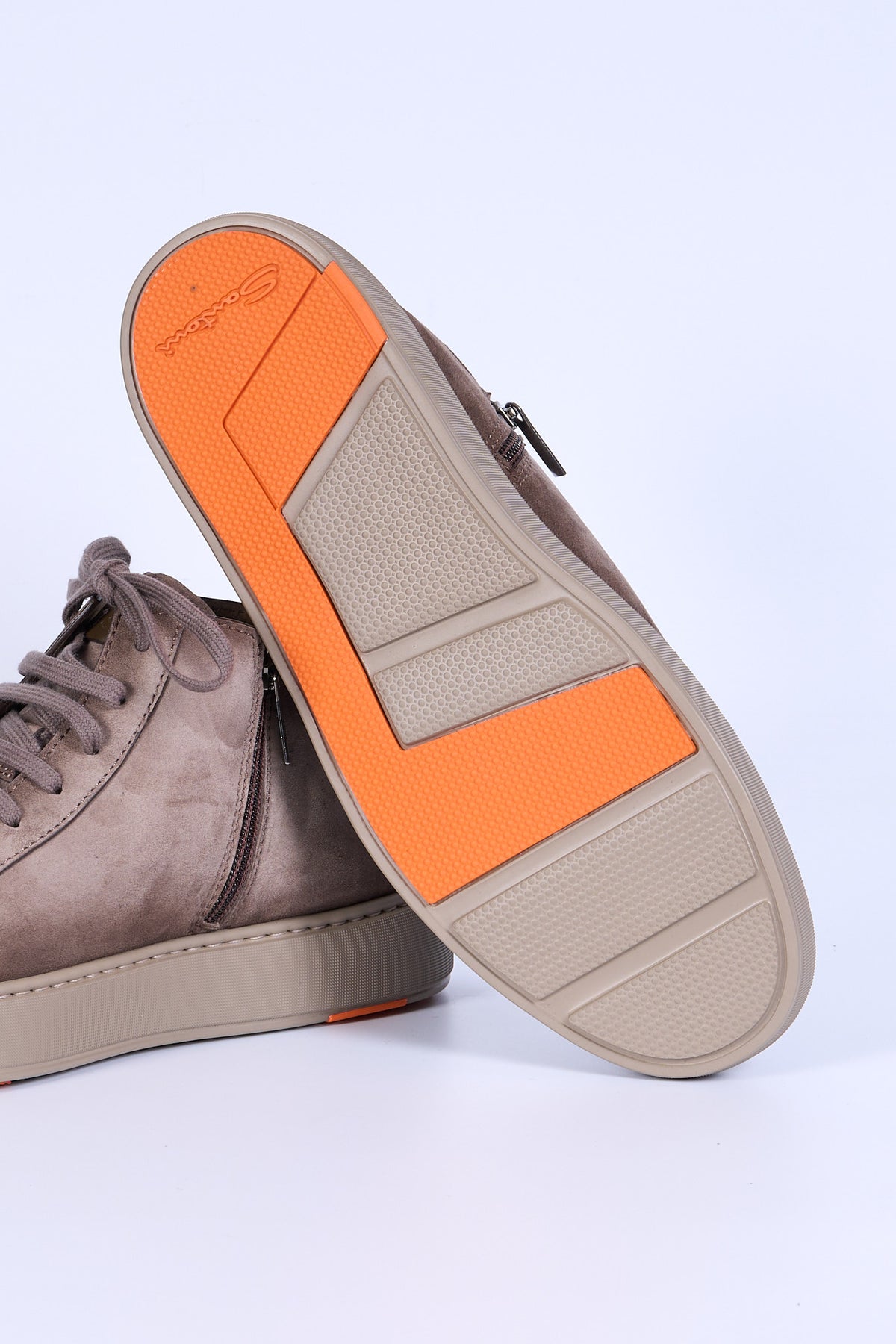Santoni Polacco Scamosciato Beige Uomo-6