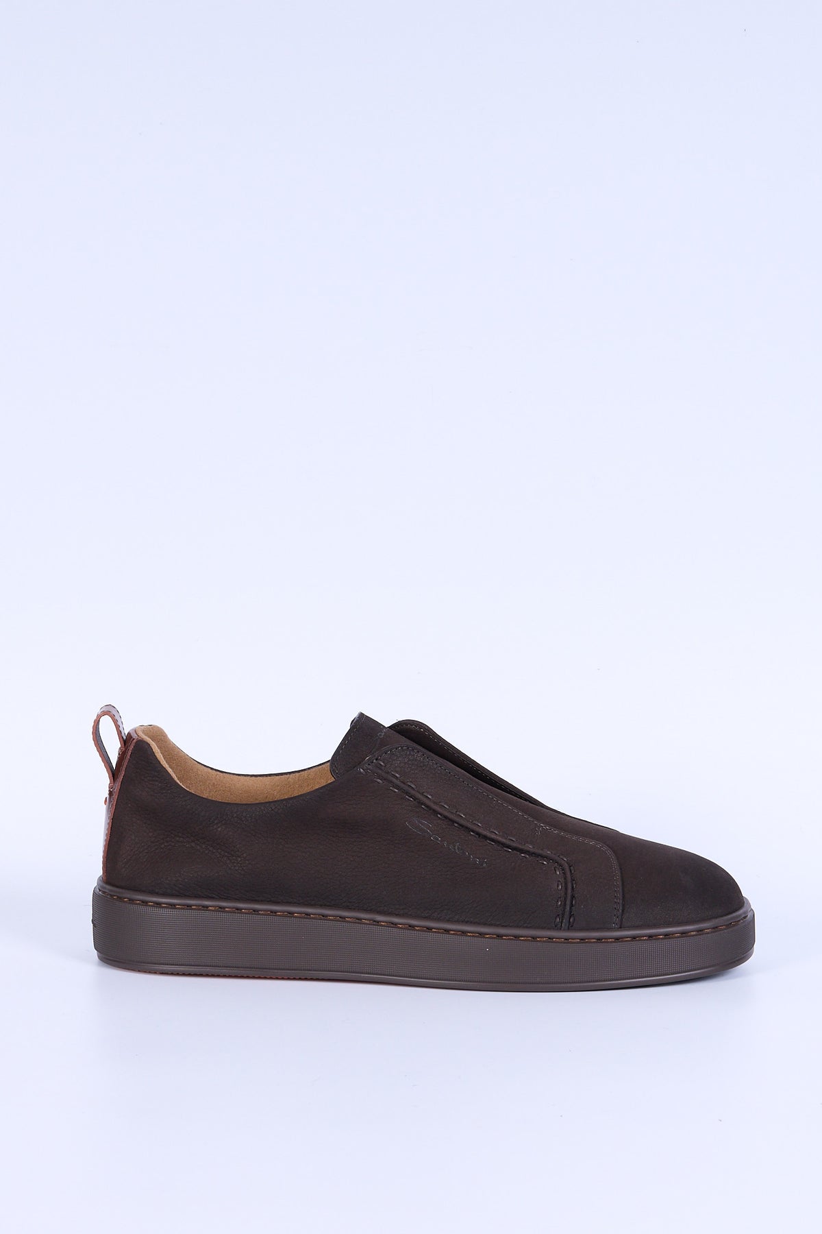 Santoni Slip-On Scamosciata Testa di moro Uomo-1