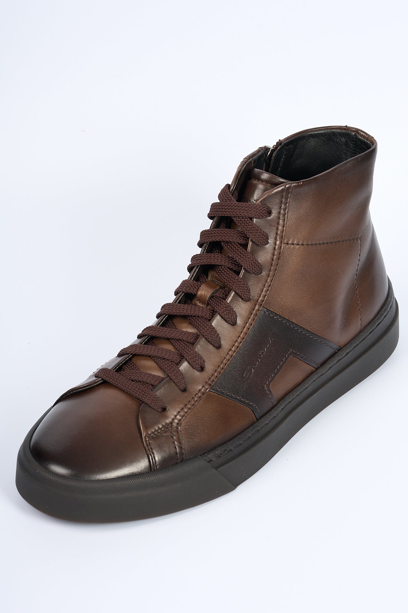 Santoni Sneaker Alta marrone Uomo-5