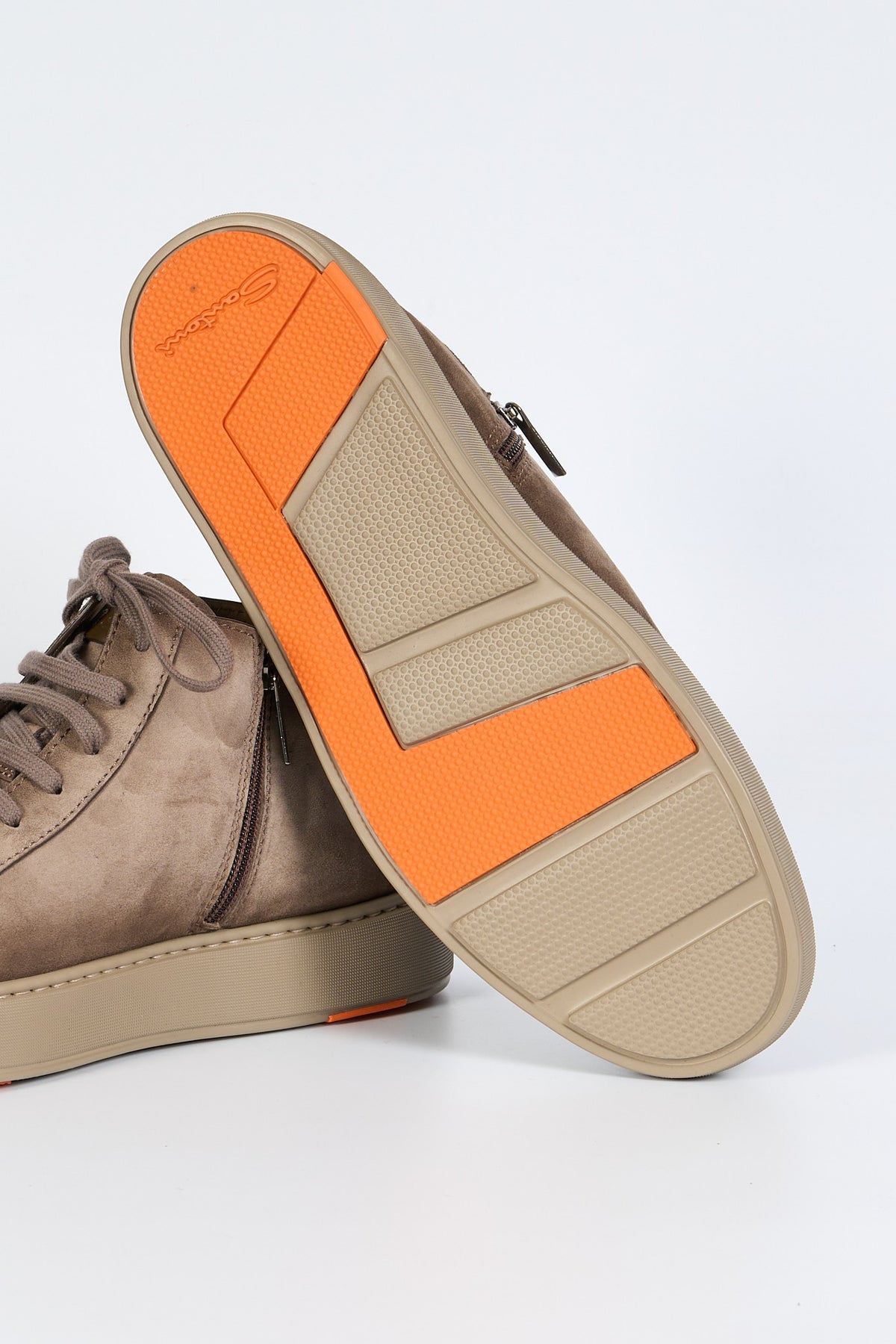 Santoni Polacco Scamosciato Beige Uomo-6