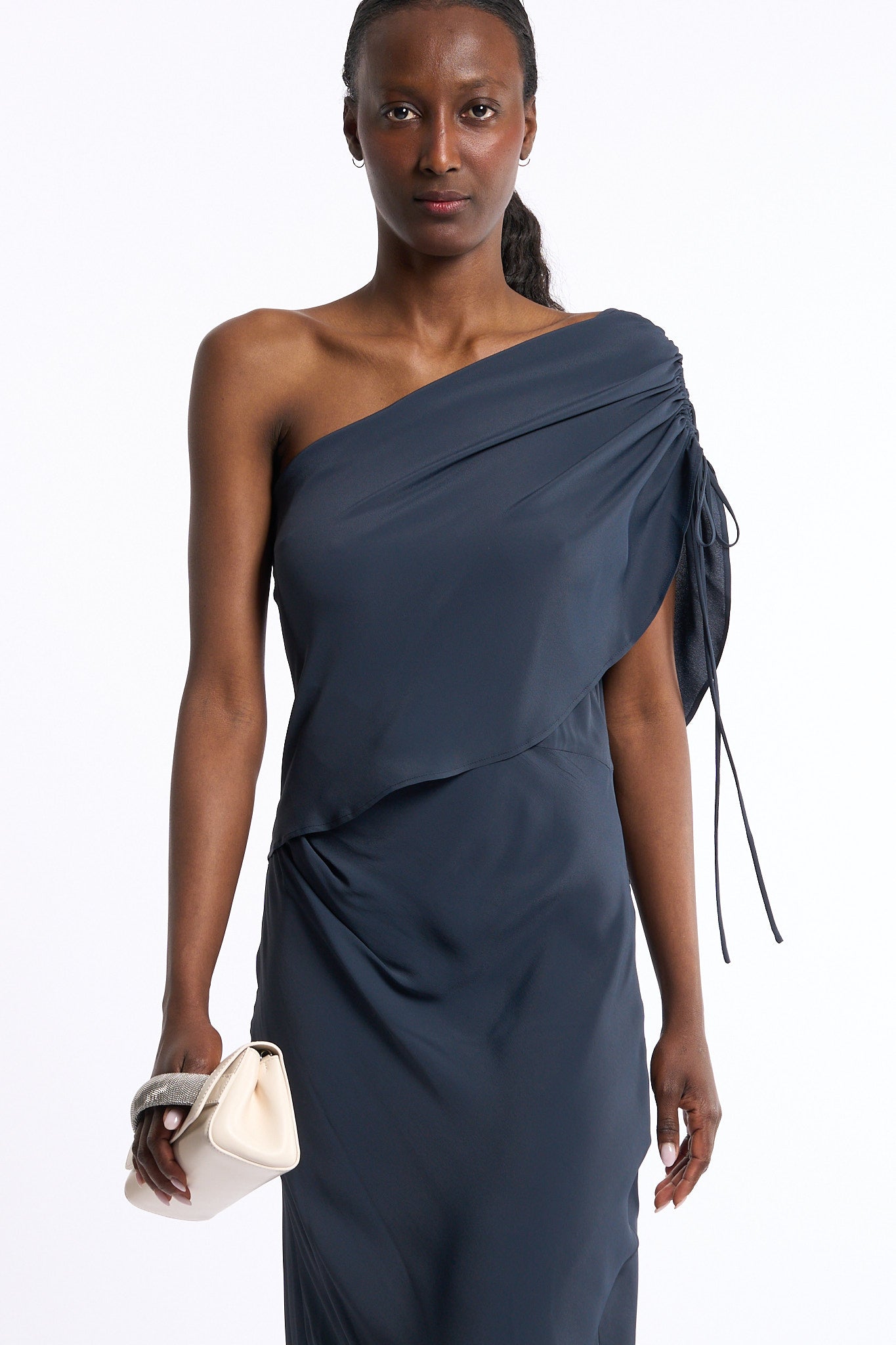 Semicouture Abito Clara Monospalla Blu Donna-4