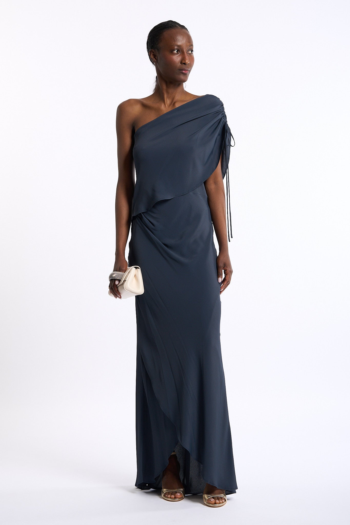 Semicouture Abito Clara Monospalla Blu Donna-5