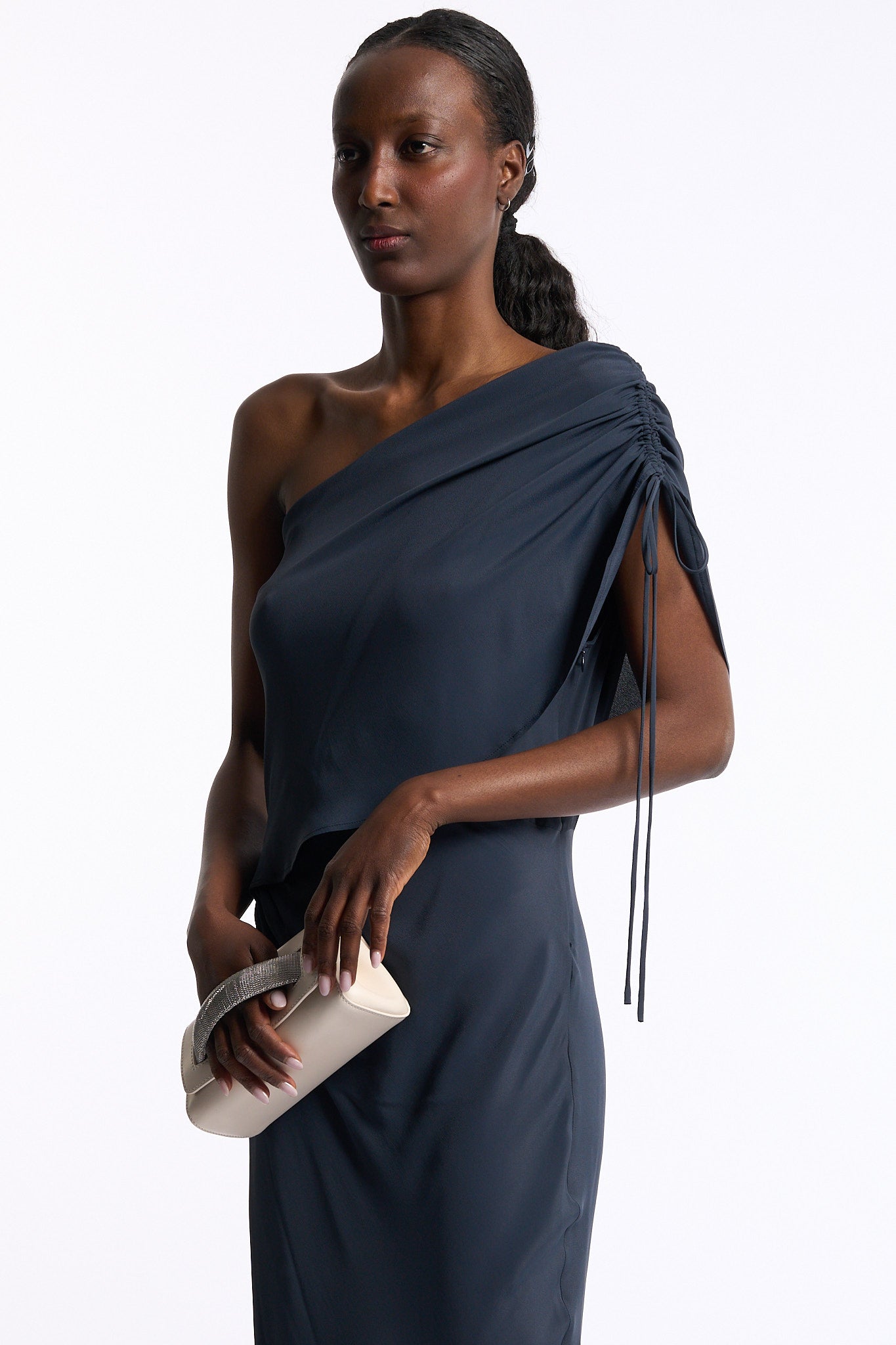 Semicouture Abito Clara Monospalla Blu Donna-2