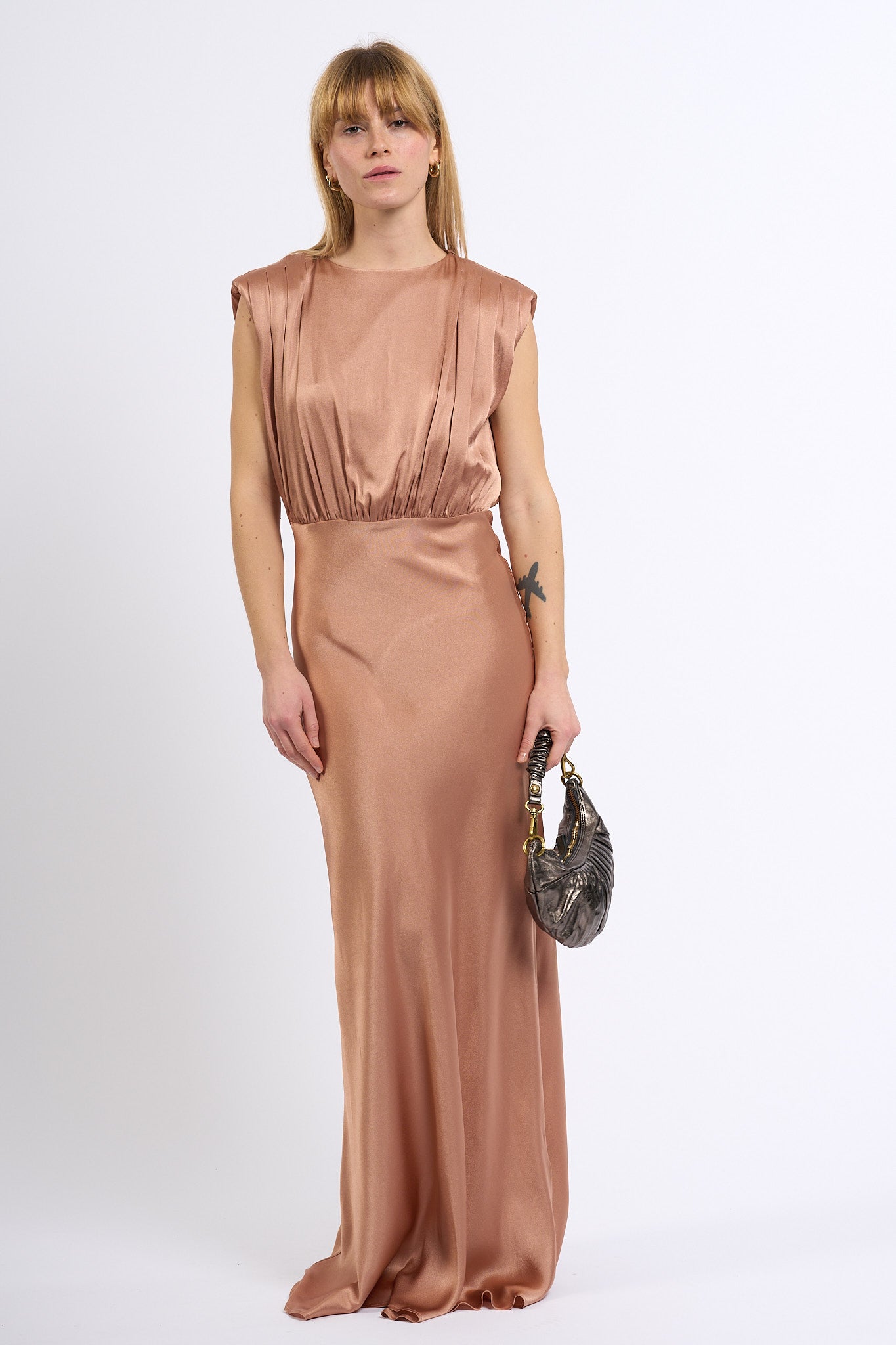 Semicouture Abito Lungo CASILDA Rosa Donna-5