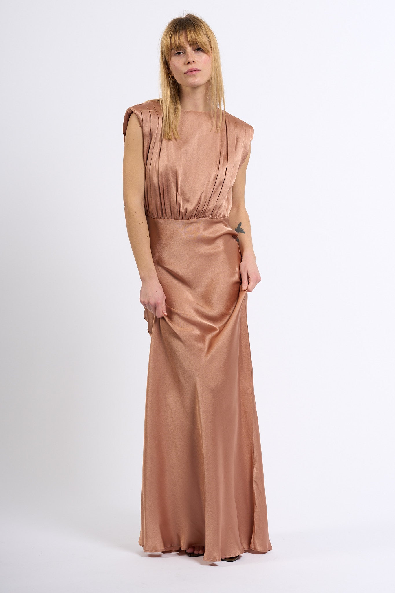 Semicouture Abito Lungo CASILDA Rosa Donna-6