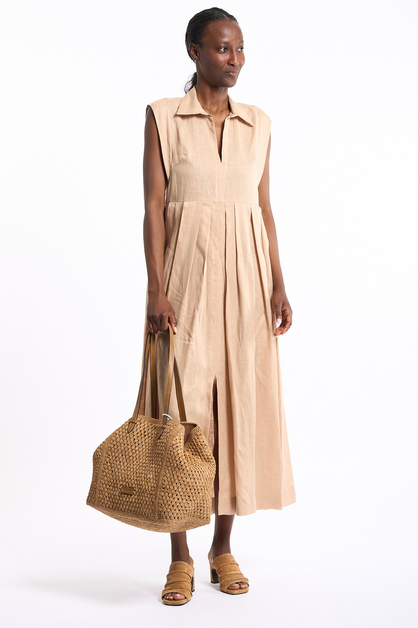Semicouture Abito Savanna Canapa Donna-5