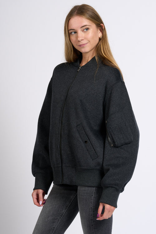 Semicouture Bomber Azalea Antracite Donna