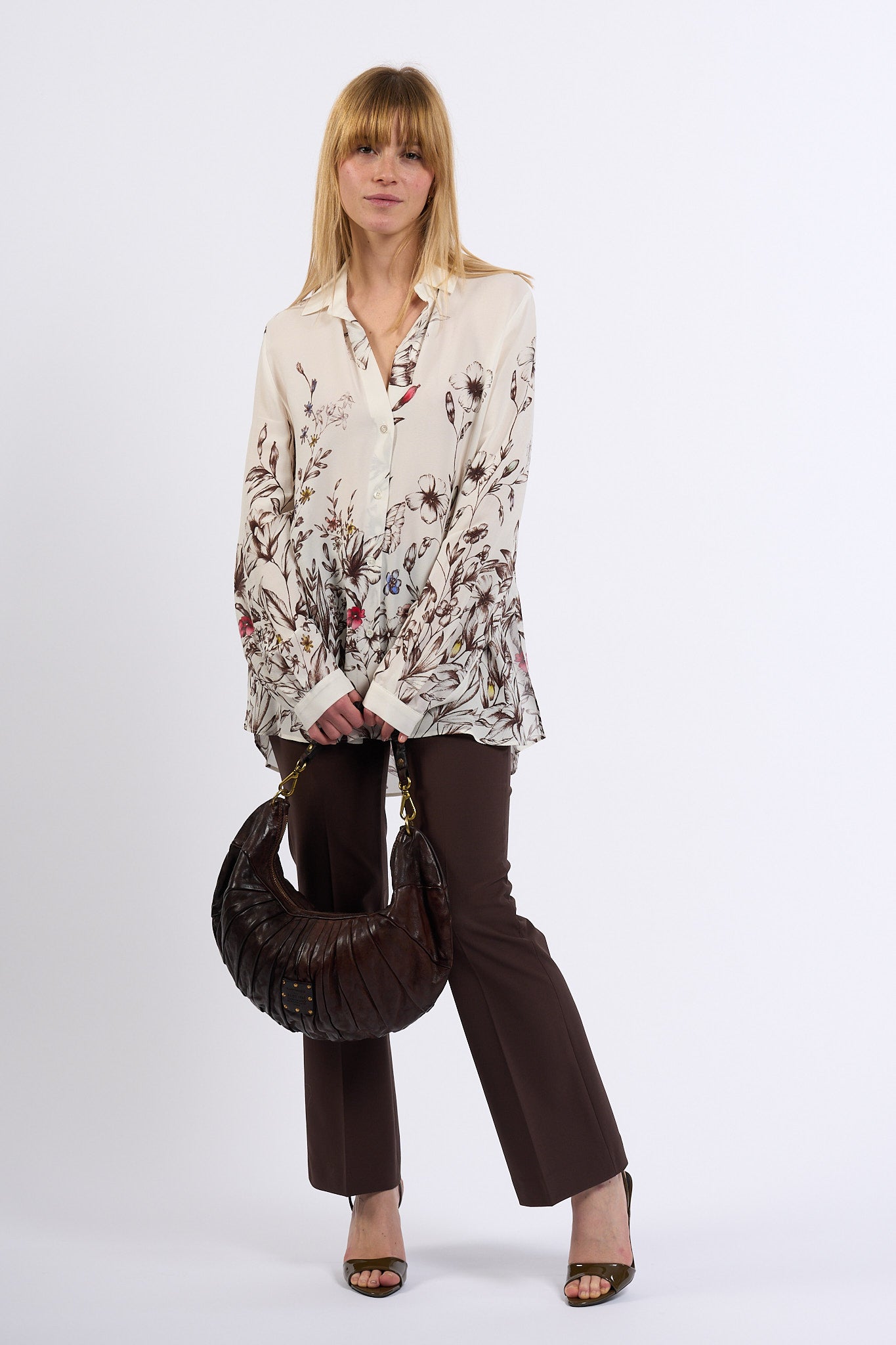 Semicouture Camicia AVA Stampa Floreale Donna-8