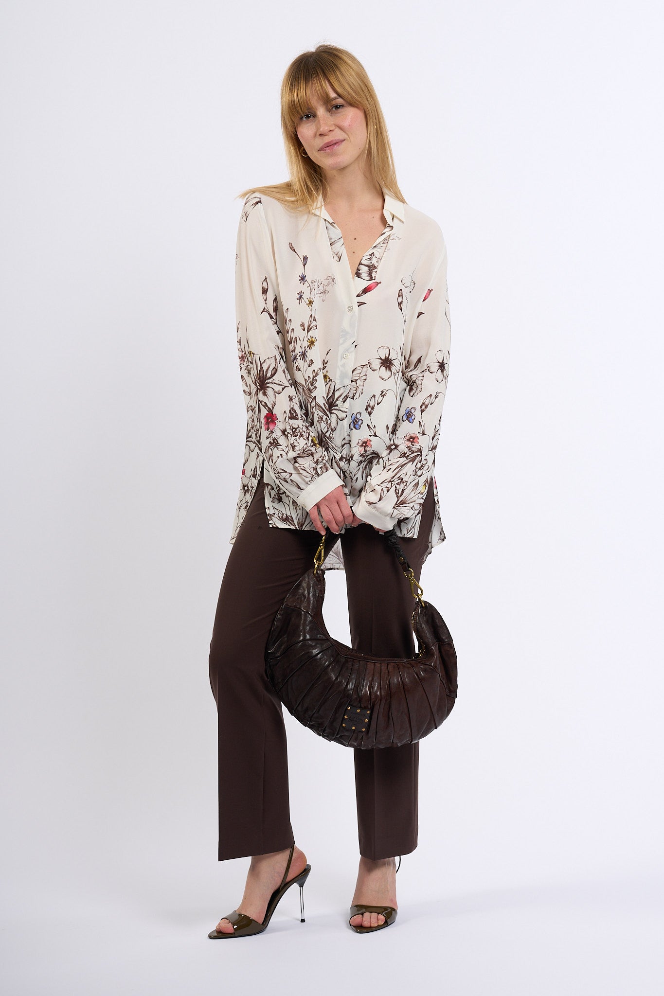 Semicouture Camicia AVA Stampa Floreale Donna-5