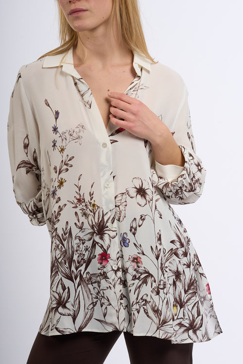 Semicouture Camicia AVA Stampa Floreale Donna-2