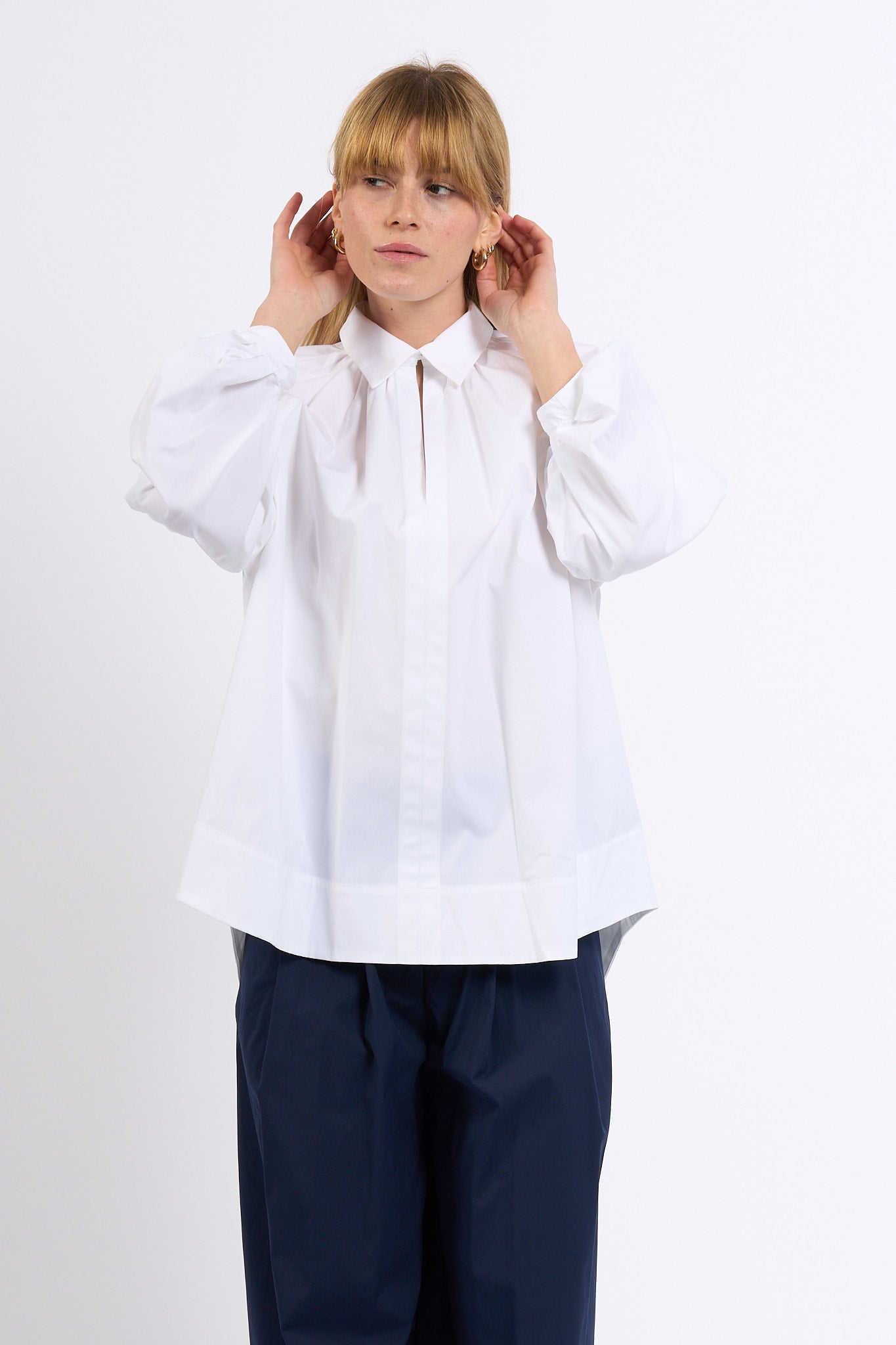 Semicouture Camicia CARLITA Over Bianco Donna-4