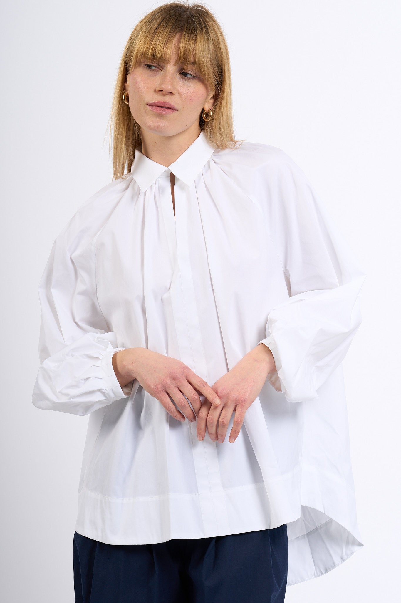 Semicouture Camicia CARLITA Over Bianco Donna-1