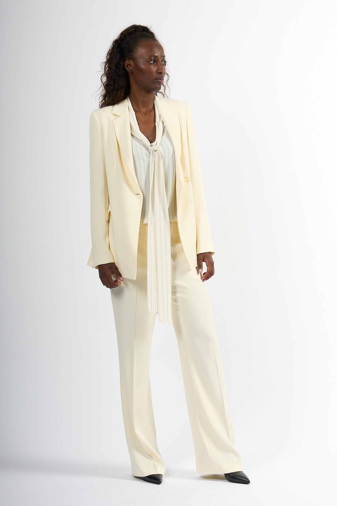 Semicouture Camicia Christine Righe Bianco/nero Donna-2