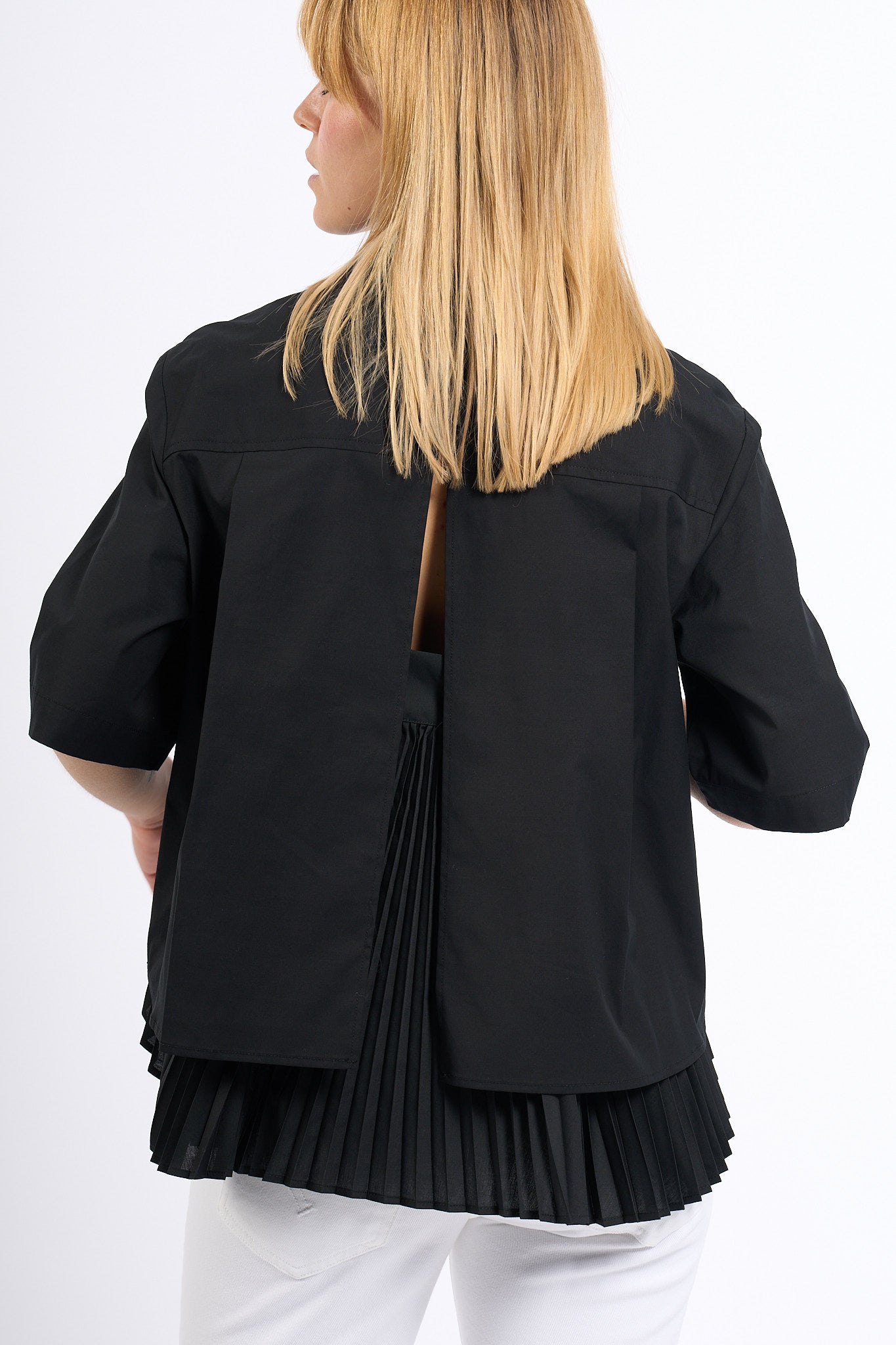 Semicouture Camicia DOMINGA Plissè Nero Donna-5