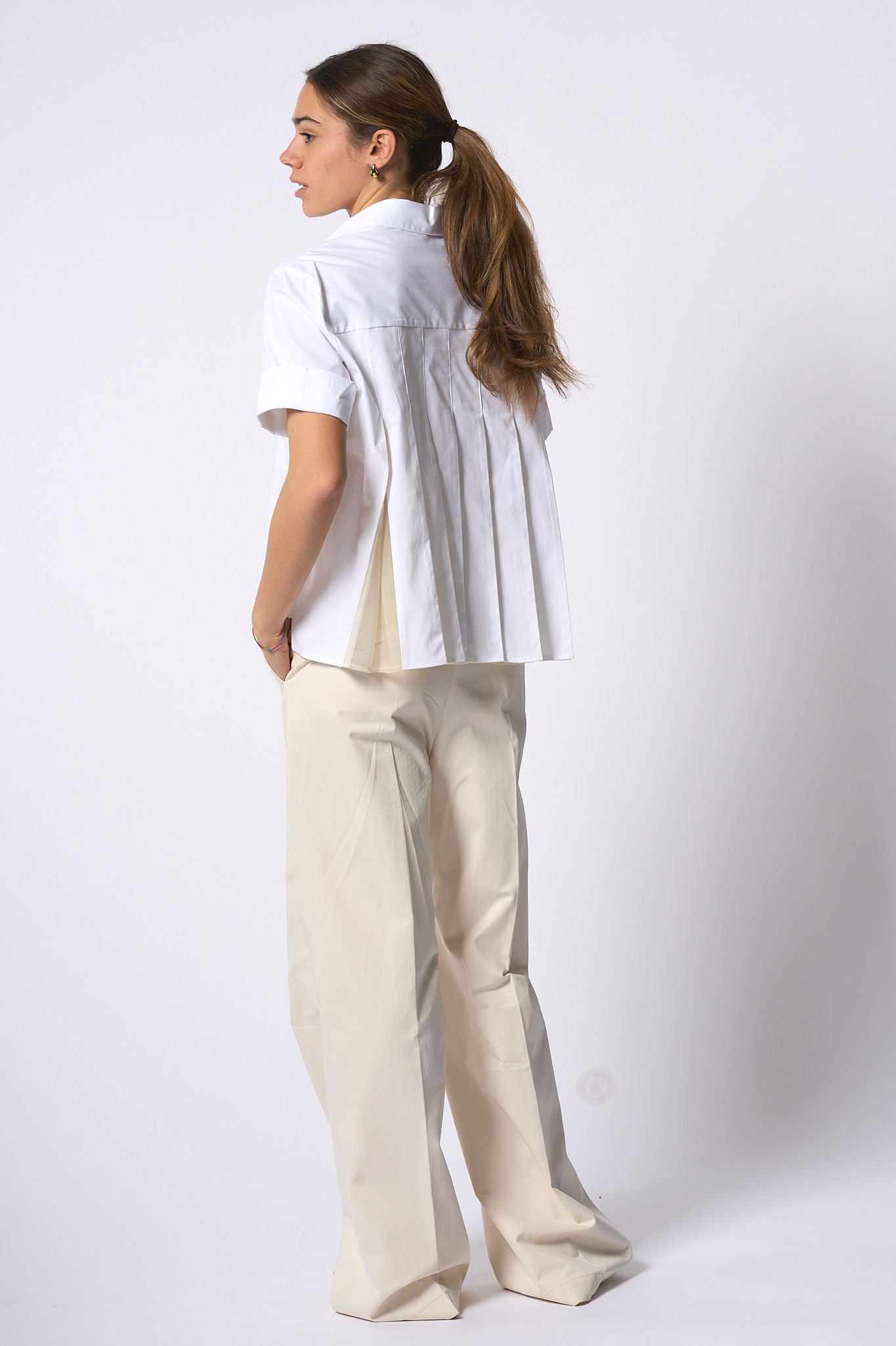 Semicouture Camicia Elea Bianco Donna-3