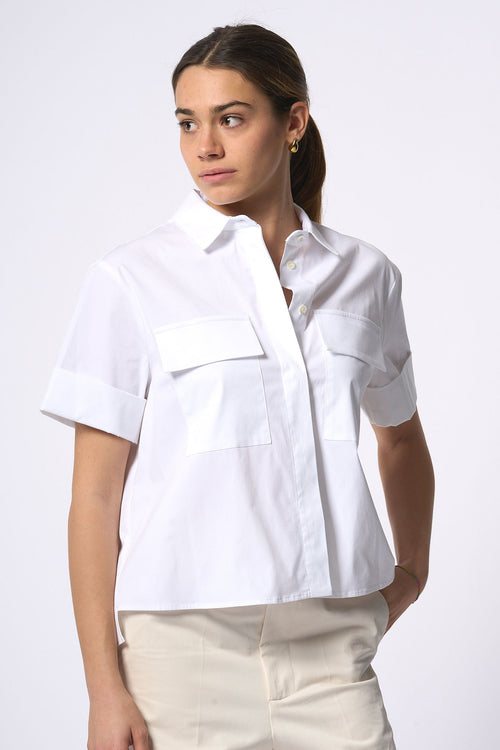 Semicouture Camicia Elea Bianco Donna-2