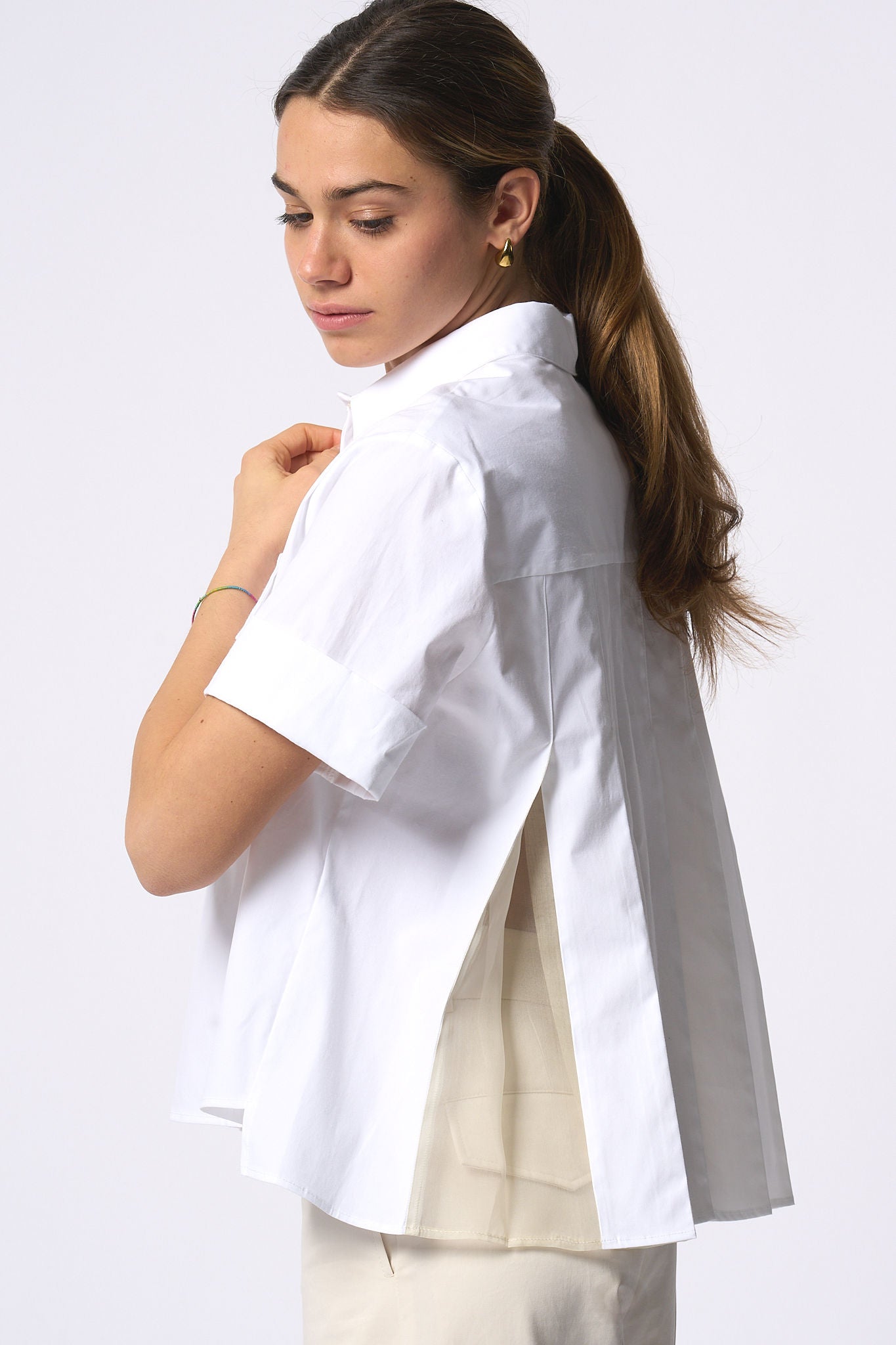 Semicouture Camicia Elea Bianco Donna-5