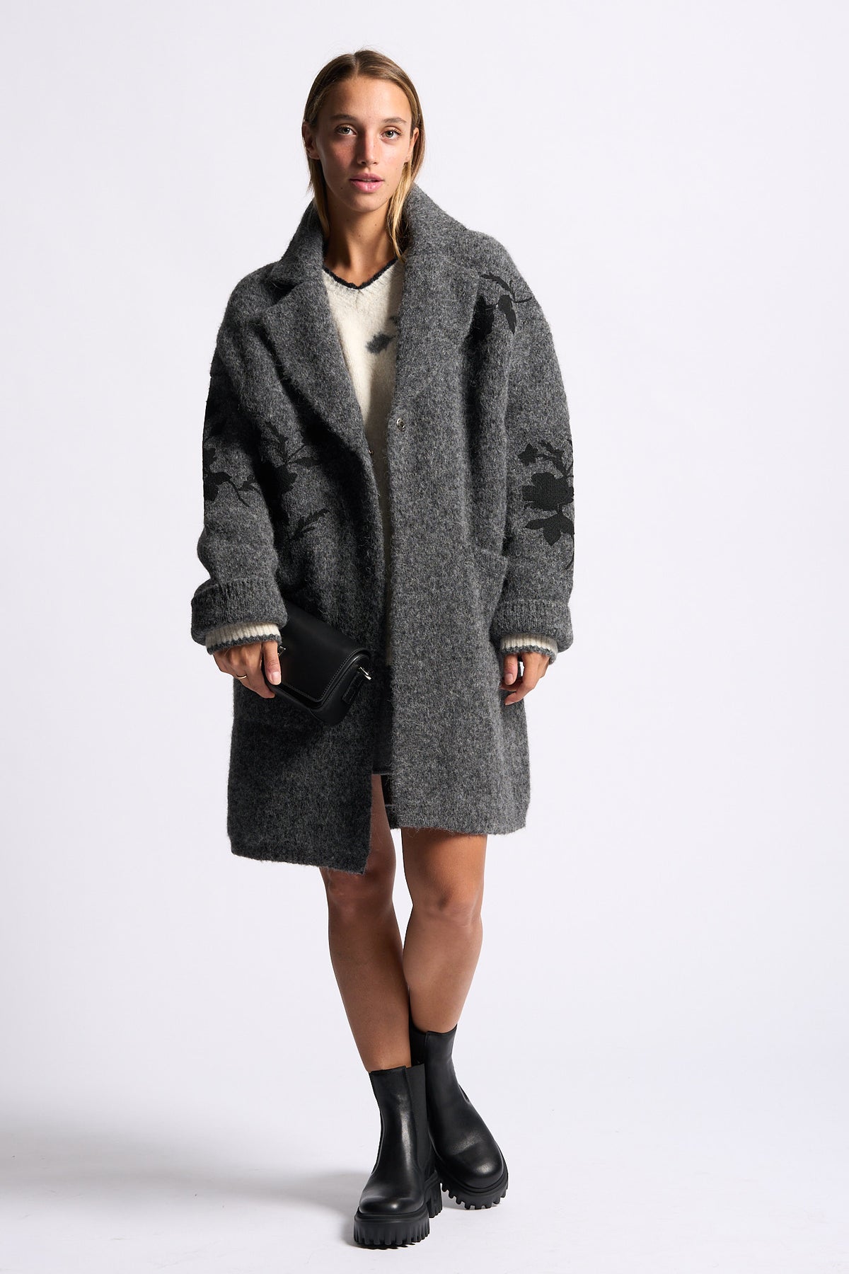 Semicouture Cappotto Hollie Grigio/nero Donna-1