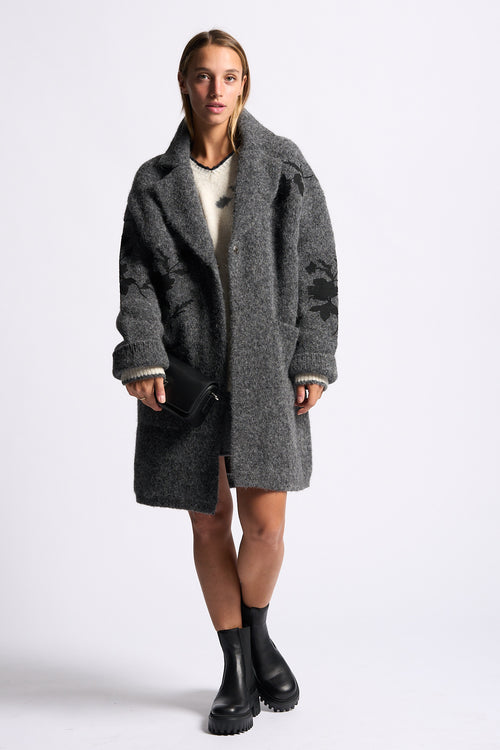 Semicouture Cappotto Hollie Grigio/nero Donna