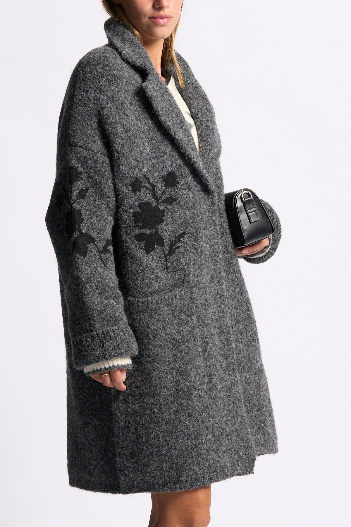 Semicouture Cappotto Hollie Grigio/nero Donna-11