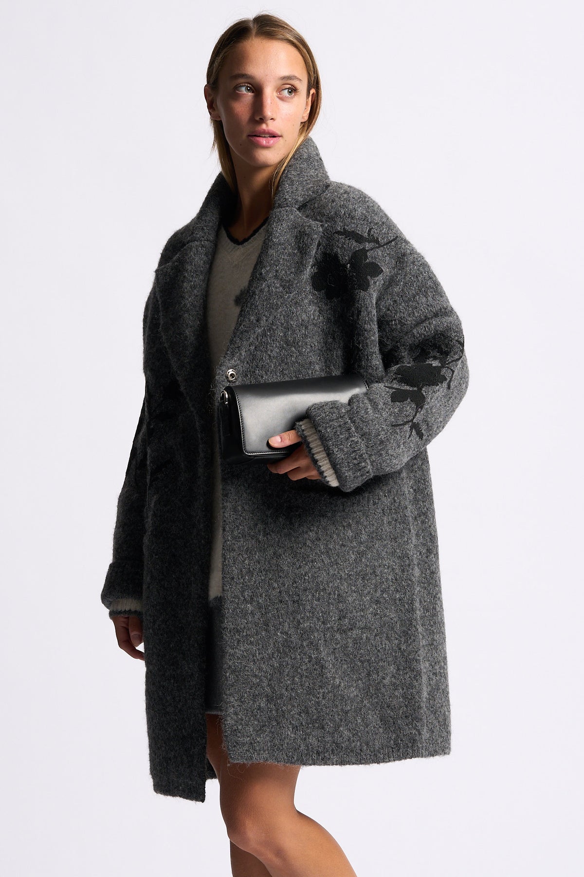 Semicouture Cappotto Hollie Grigio/nero Donna-2