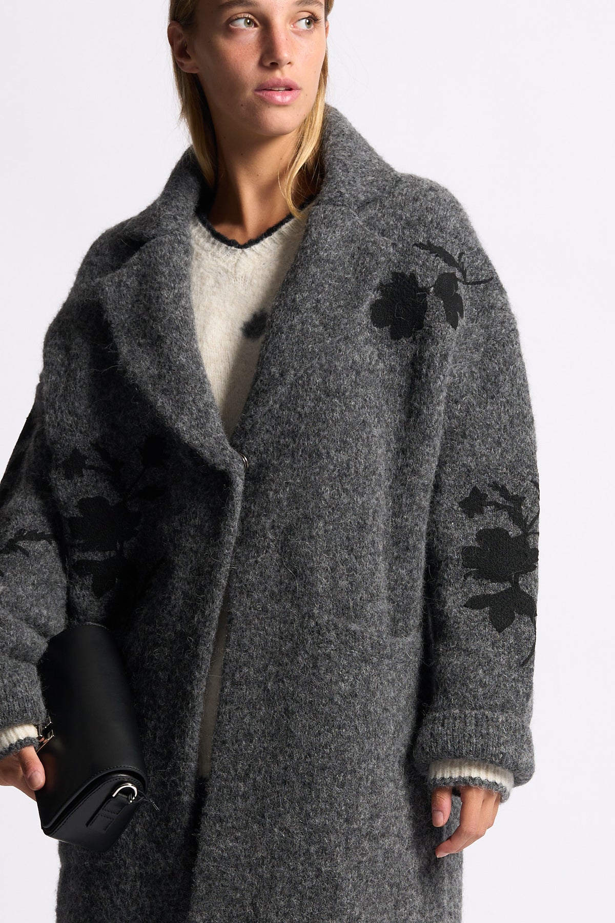 Semicouture Cappotto Hollie Grigio/nero Donna-5