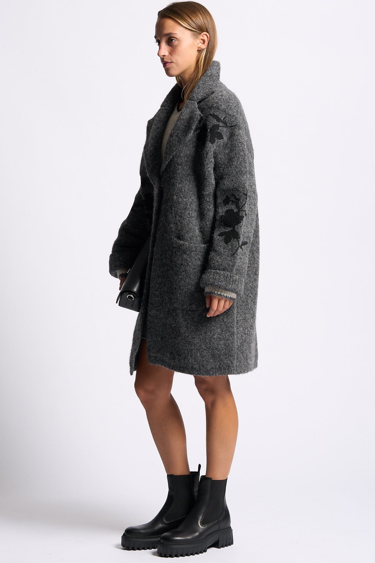 Semicouture Cappotto Hollie Grigio/nero Donna-6