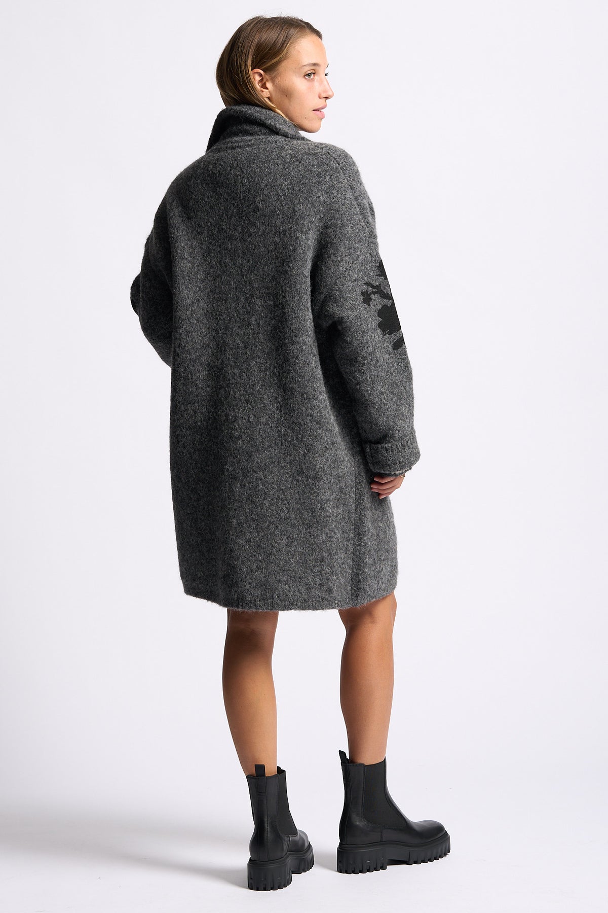 Semicouture Cappotto Hollie Grigio/nero Donna-9