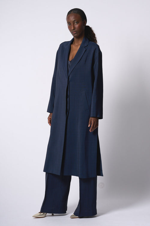 Semicouture Cappotto July Blu Donna