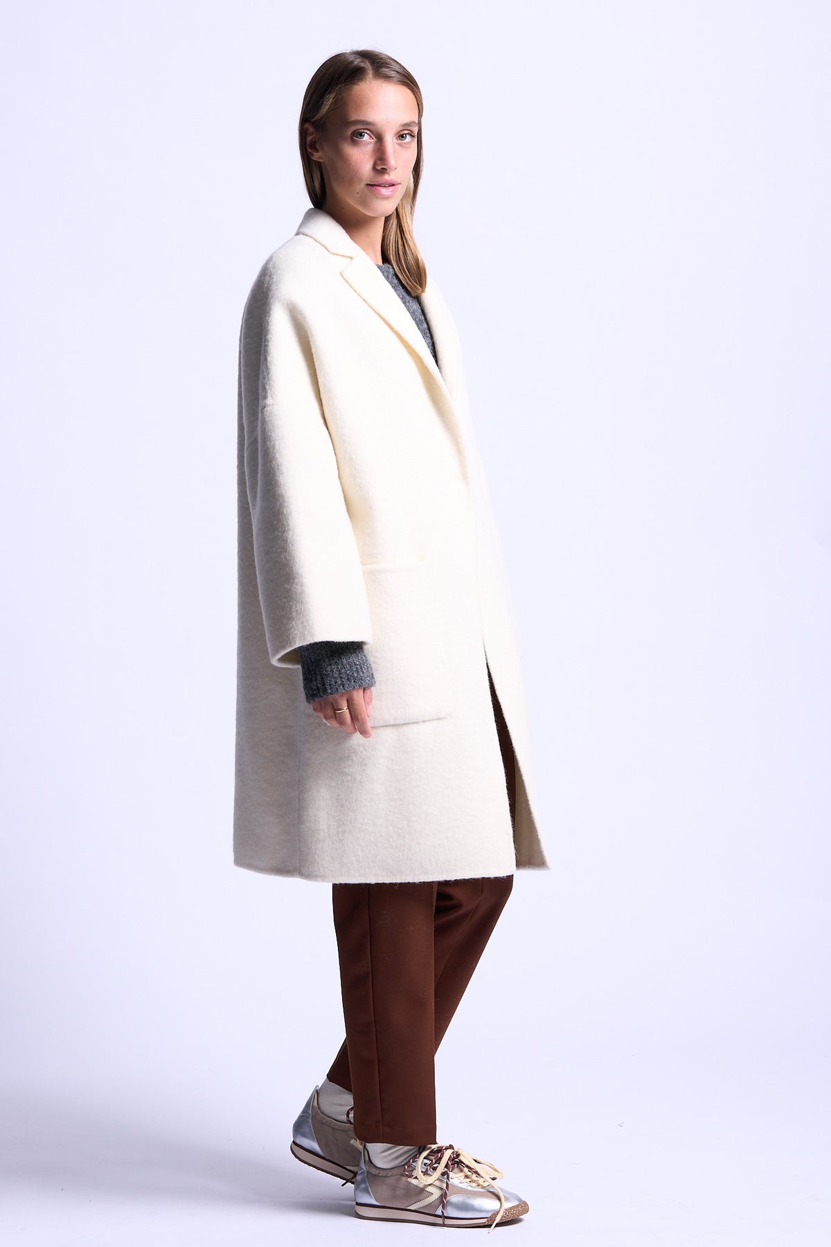 Semicouture Cappotto Sigmund Burro Donna-1