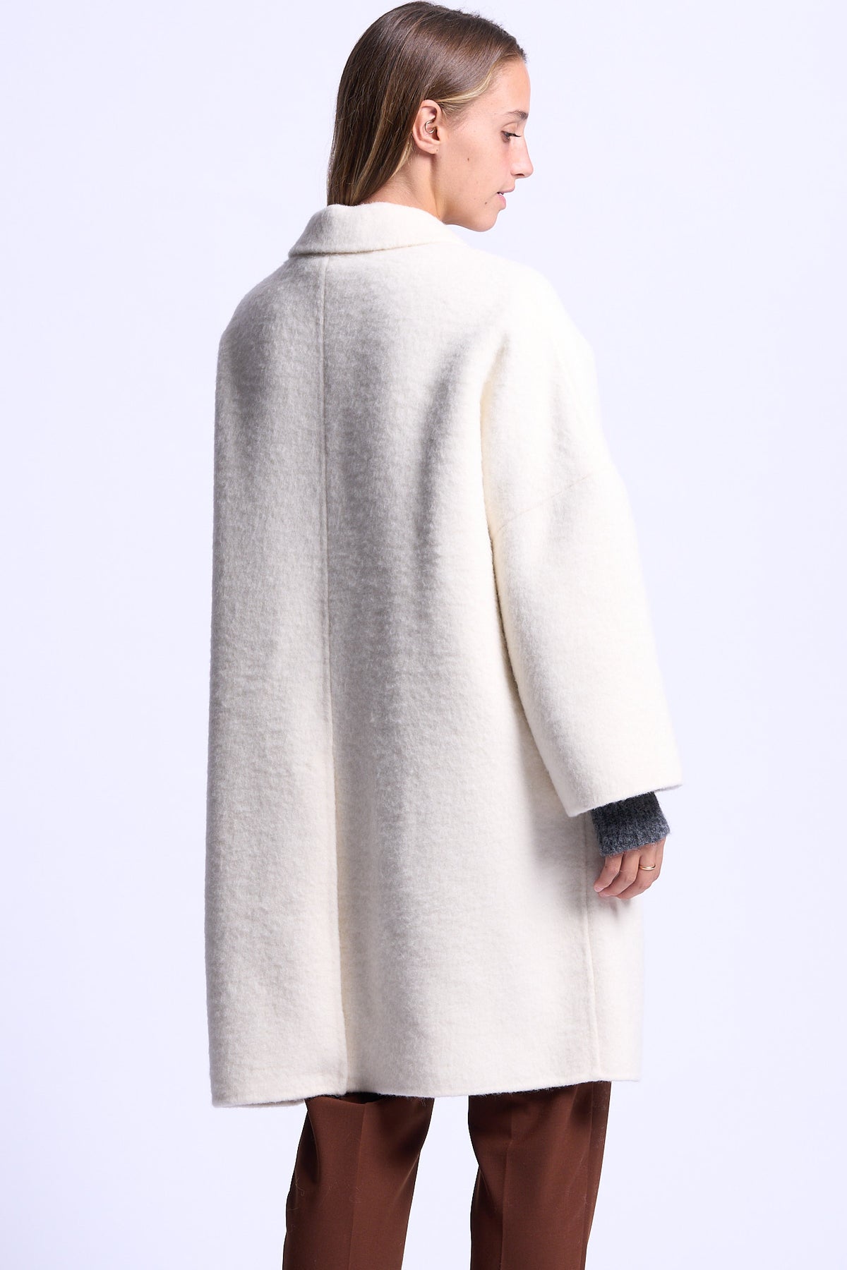 Semicouture Cappotto Sigmund Burro Donna-5