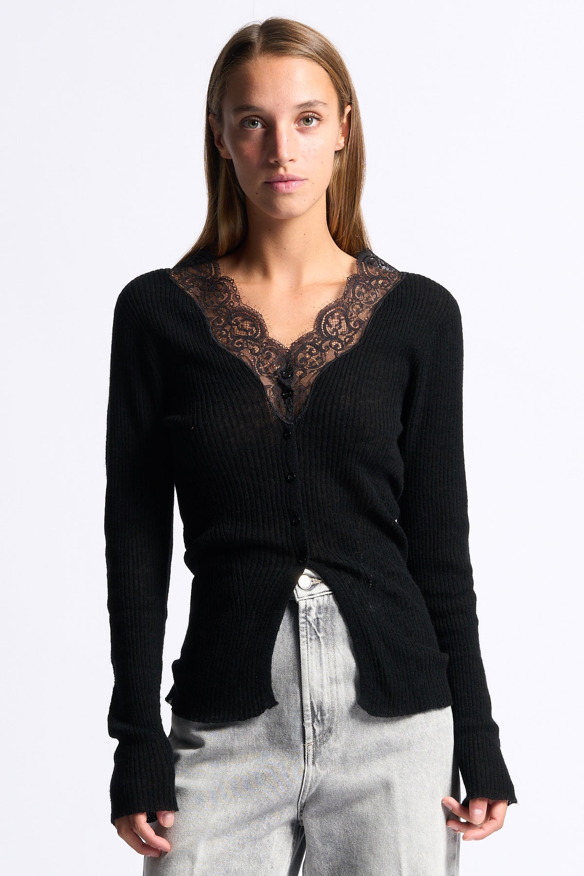 Semicouture Cardigan Almira Nero Donna-2