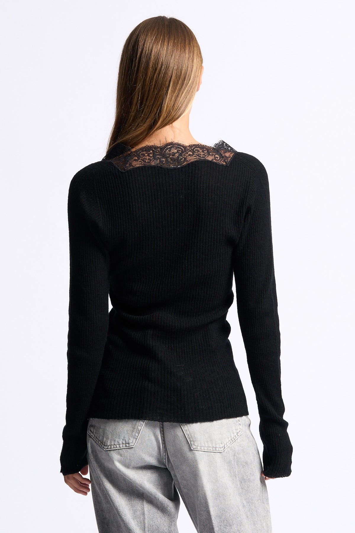 Semicouture Cardigan Almira Nero Donna-4