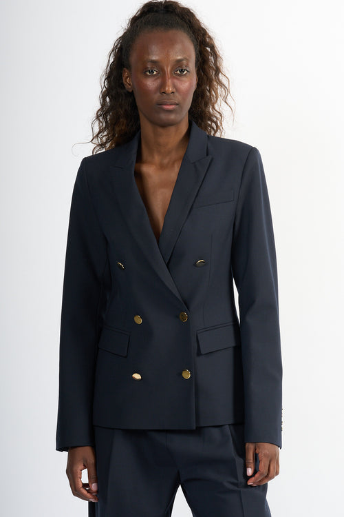 Semicouture Giacca Carrie Doppiopetto Blu Donna