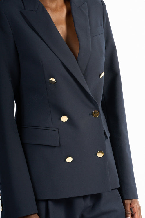 Semicouture Giacca Carrie Doppiopetto Blu Donna-2