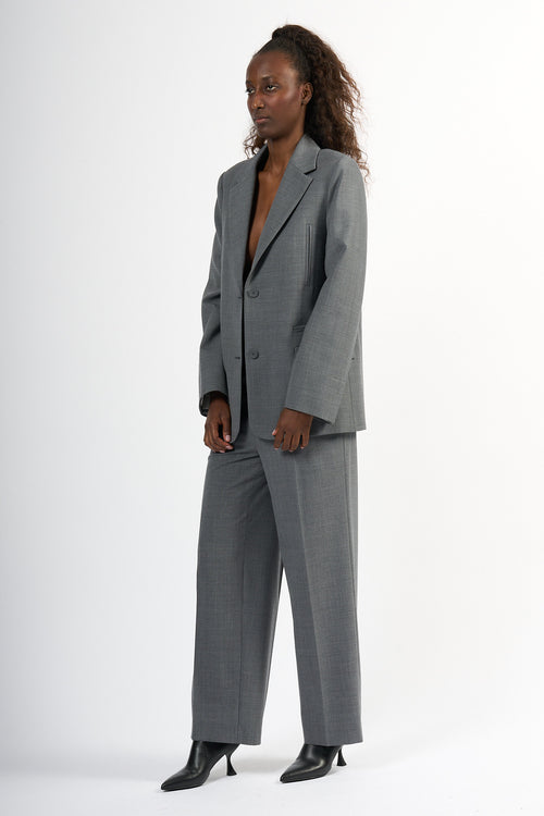 Semicouture Giacca Isabella Over Grigio Donna-2