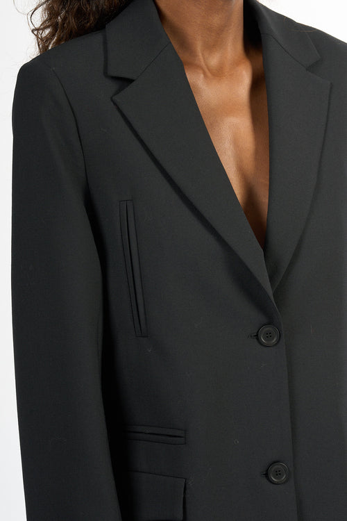 Semicouture Giacca Isabella Over Nero Donna-2