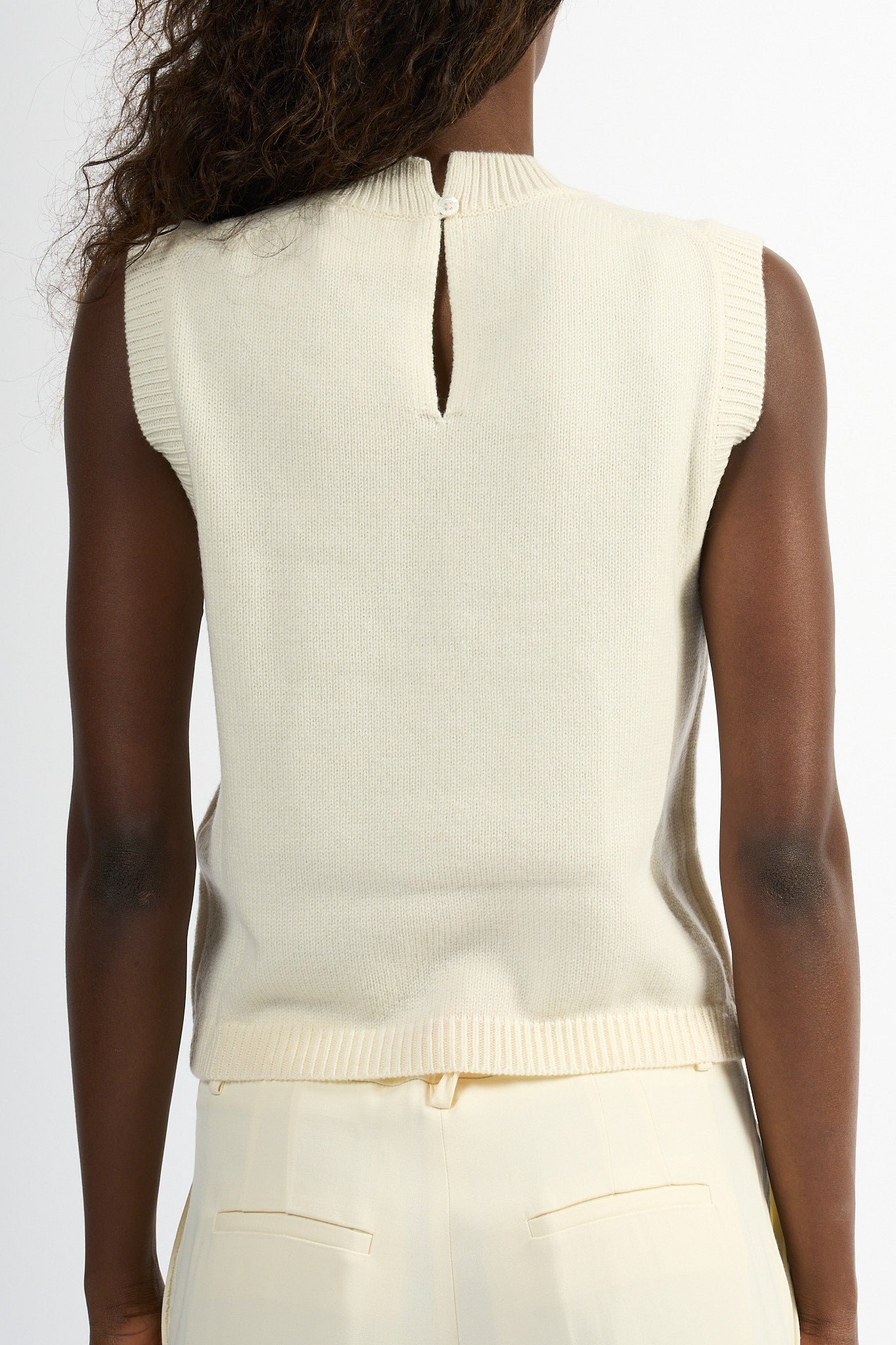 Semicouture Gilet Alienor Bianco Donna-7