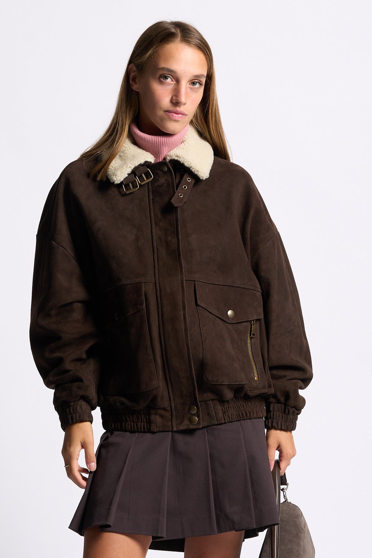 Semicouture Giubbino Gloria Marrone Donna-1