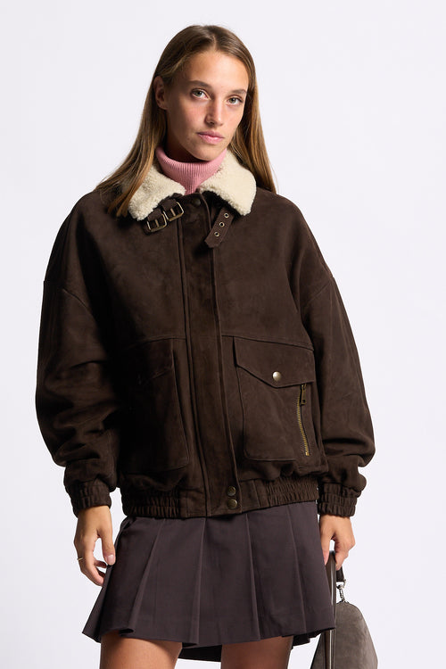 Semicouture Giubbino Gloria Marrone Donna